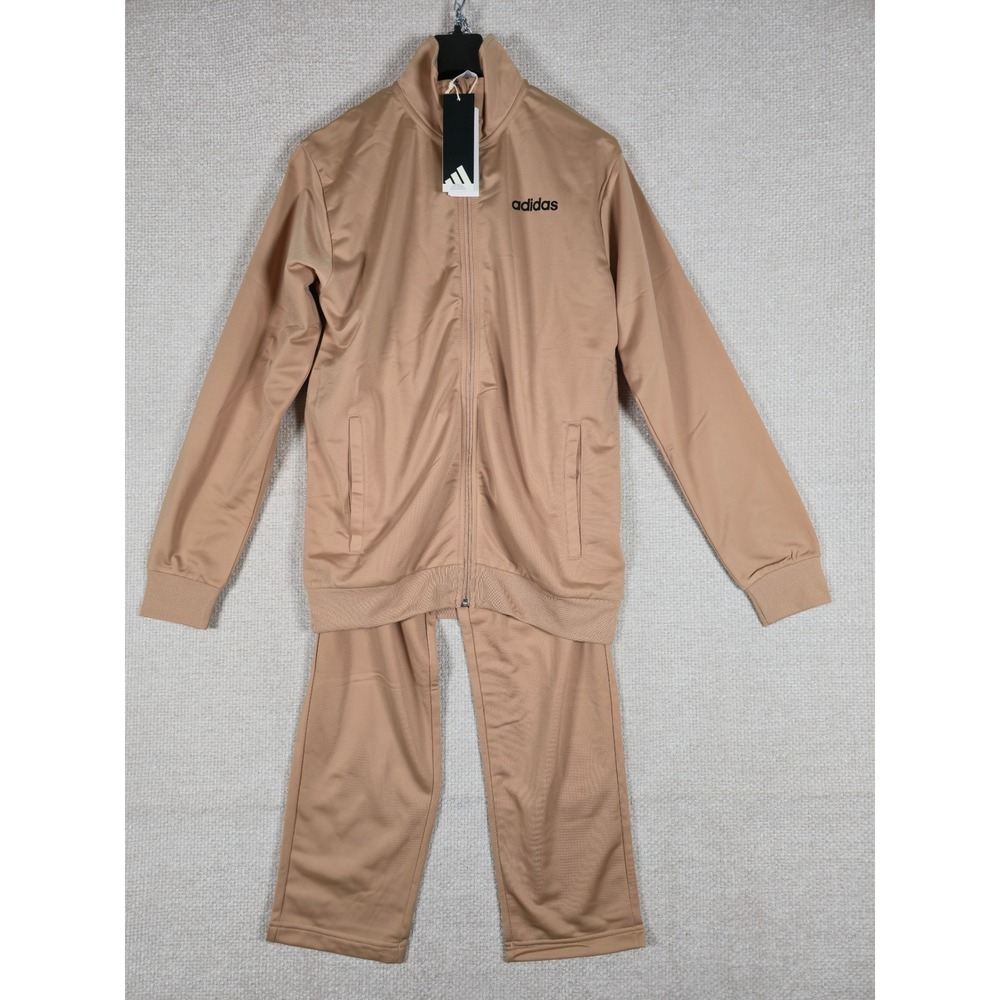Adidas Mens Linear Tracksuit Warm Sandstone Tan‎ Size Small NWT